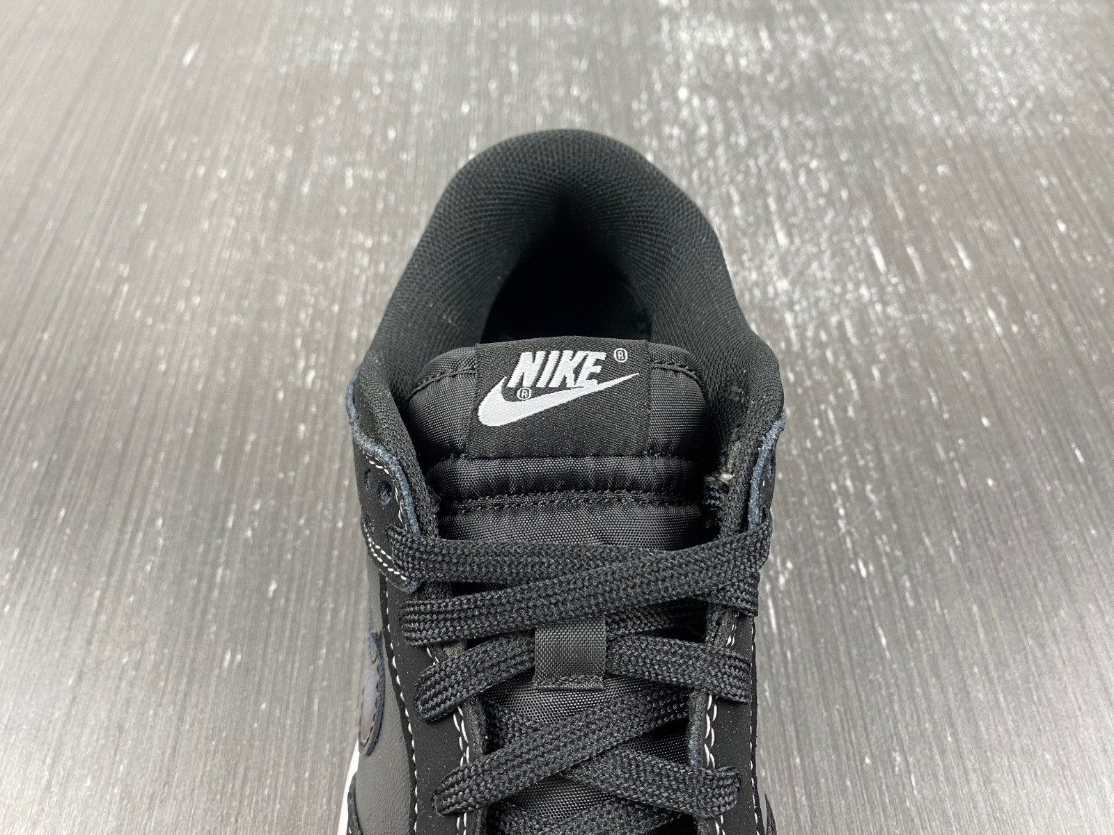 nike dunk low "black/grey" (airbrush) fd6923-001