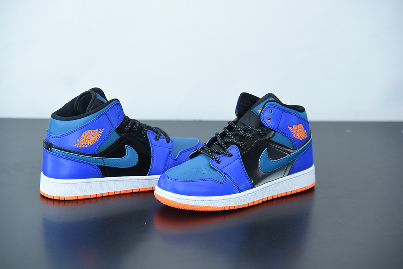 air jordan 1 mid racer blue green abyss 554725-440