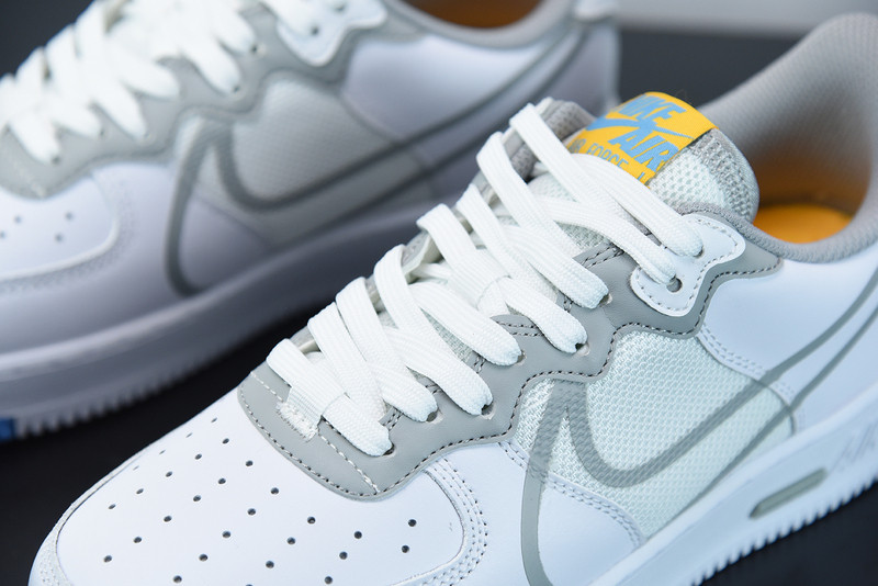 nike air force 1 react light smoke grey ct1020-100