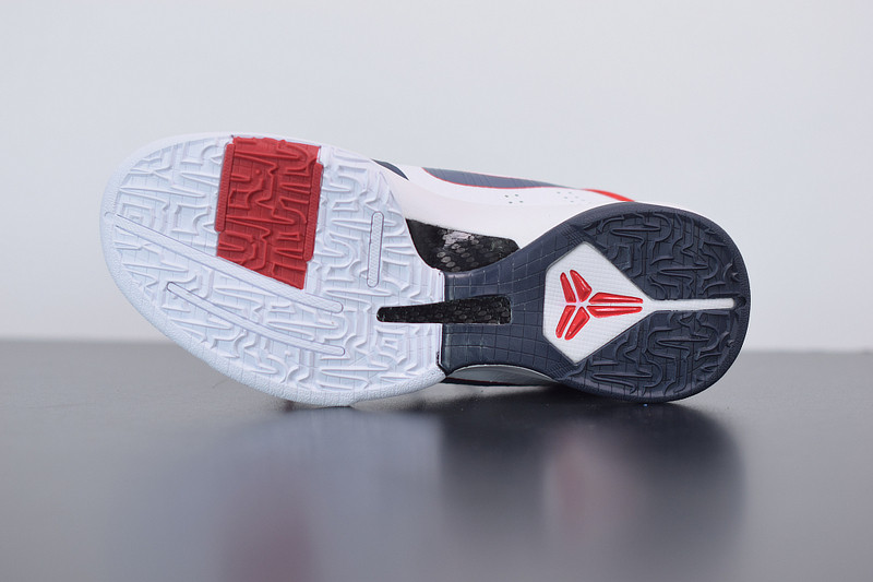 nike zoom kobe 5 usa white obsidian sport red 386430-103