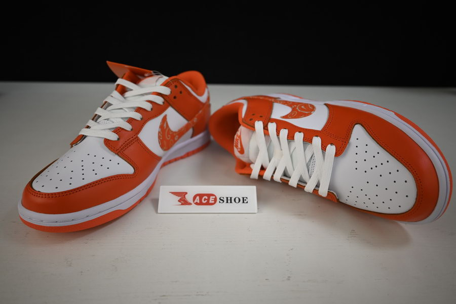 nike dunk low “orangre paisley” dh4401-103