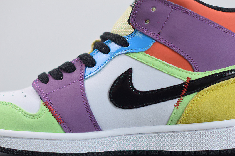 air jordan 1 mid “multicolor” cw1140-100