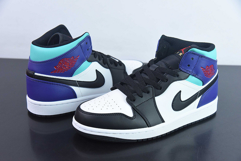 air jordan 1 mid teal purple dq8426-154