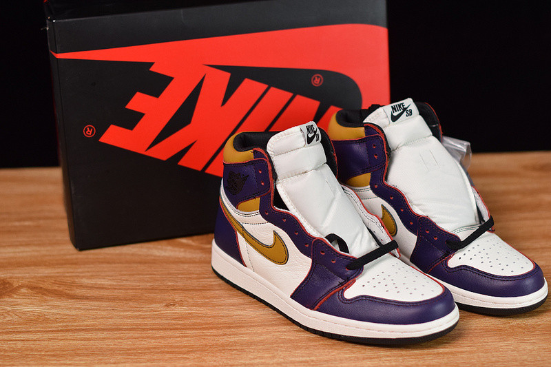 air jordan 1 retro high og defiant sb lakers cd6578-507