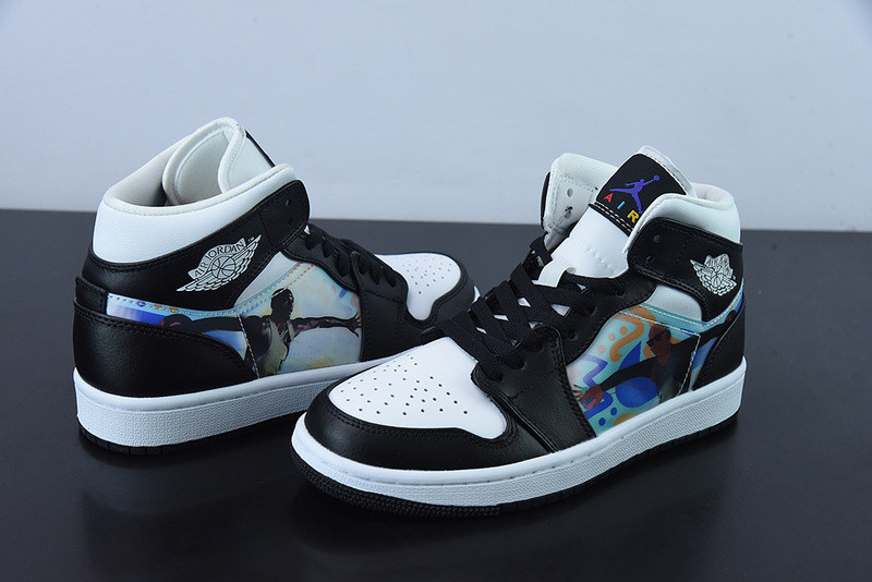 air jordan 1 mid “hologram” dr9495-001