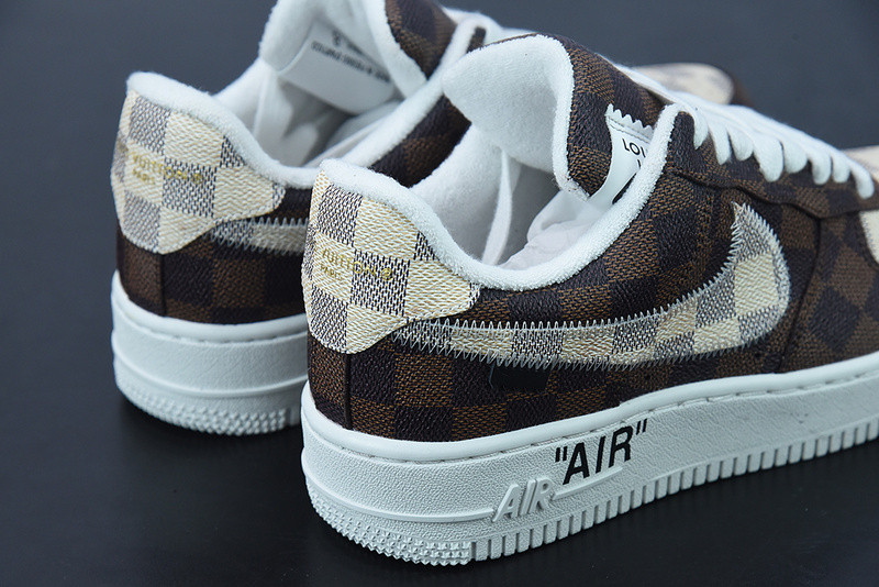 lvt x air force 1‘07 low "damier azur/brown/monogram