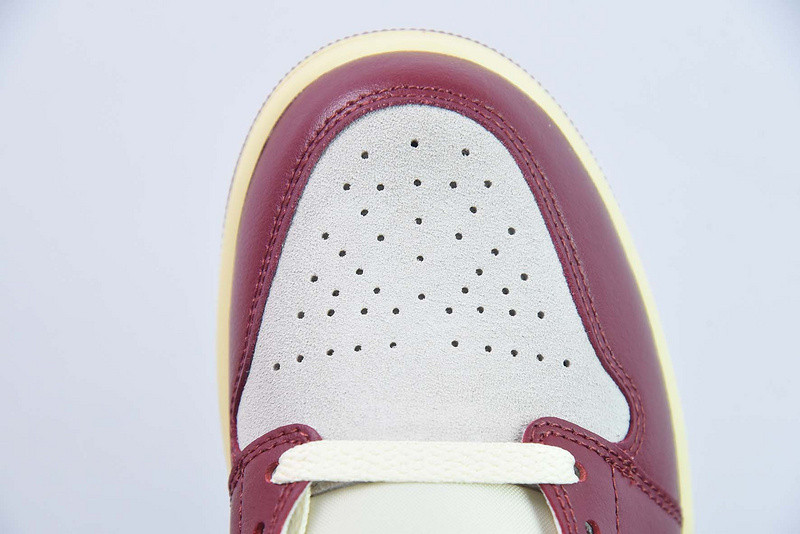 air jordan 1 mid se tiki leaf team red (women