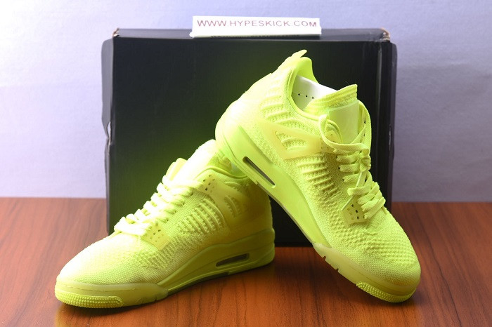 air jordan 4 retro flyknit volt aq3559-700